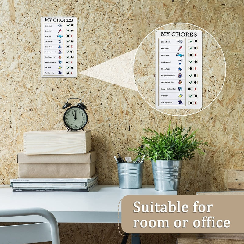 Adjustable Chores Checklist Board for Home & Classroom
