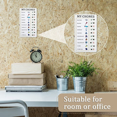 Adjustable Chores Checklist Board for Home & Classroom