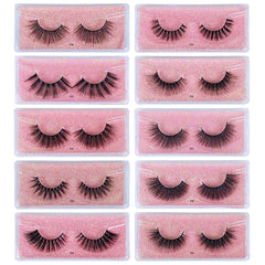 30 Pairs Fluffy 3D Mink Lashes - Long Lasting False Eyelashes