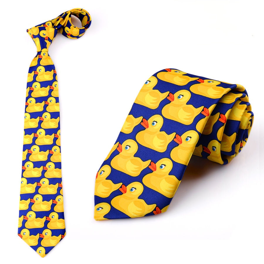 Yellow Duck Tie Men's Formal Dress Groomsmen Tie