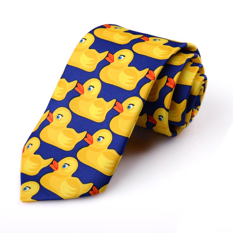 Yellow Duck Tie Men's Formal Dress Groomsmen Tie
