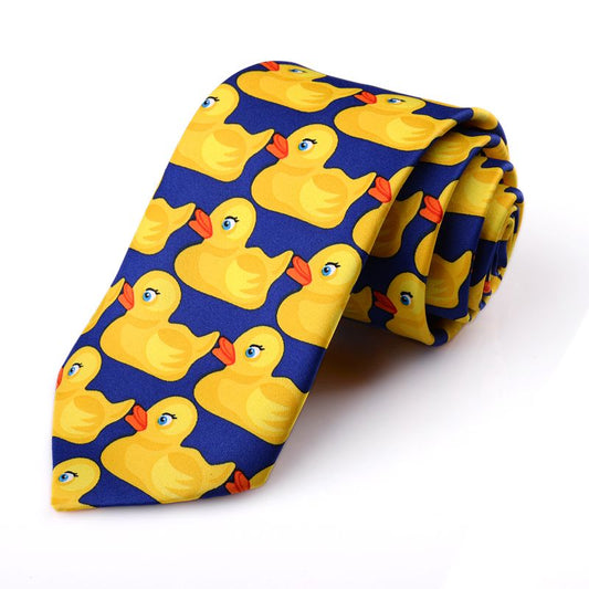 Yellow Duck Tie Men's Formal Dress Groomsmen Tie