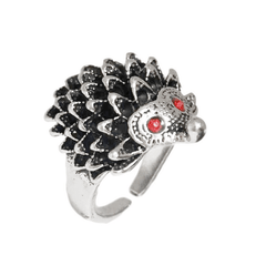 Punk Retro Frog Cat Ring Vintage Ancient Kitty Resizable Ring