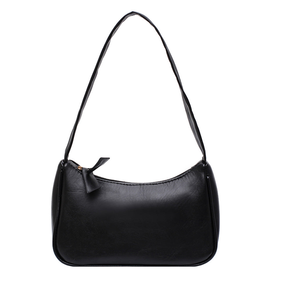 Minimalist Faux Leather Baguette Bag for Party