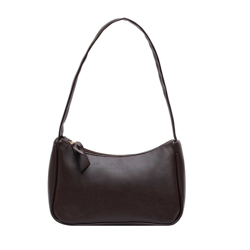 Minimalist Faux Leather Baguette Bag for Party