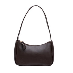 Minimalist Faux Leather Baguette Bag for Party