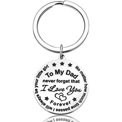 Dad Keychain From Daughter Son Unique Gift For Men On Birthday