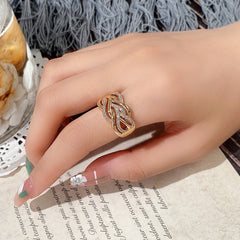 18K Plated Zircon Ring for Women Wedding Gift