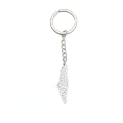 Hebrew Map Keychain Stainless Steel Pendant