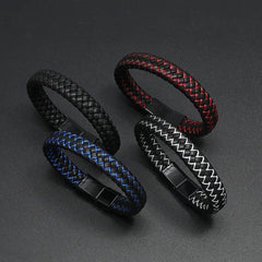 Vintage Cowhide Leather Multilayer Bracelet For Men
