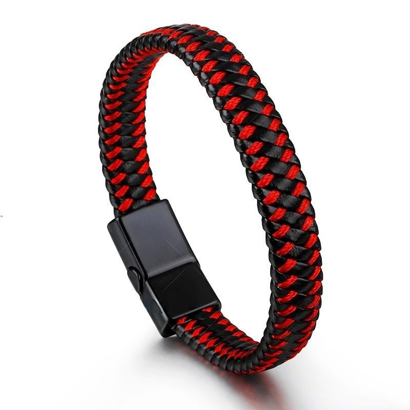 Vintage Cowhide Leather Multilayer Bracelet For Men