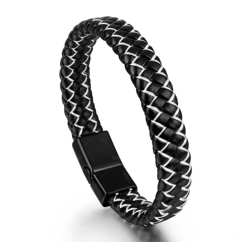 Vintage Cowhide Leather Multilayer Bracelet For Men