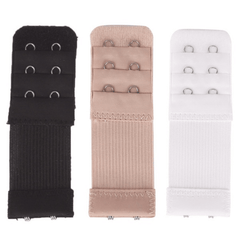 3 Pcs Bra Extenders 2 Hooks Stretchy Bra Band Women's Lin
