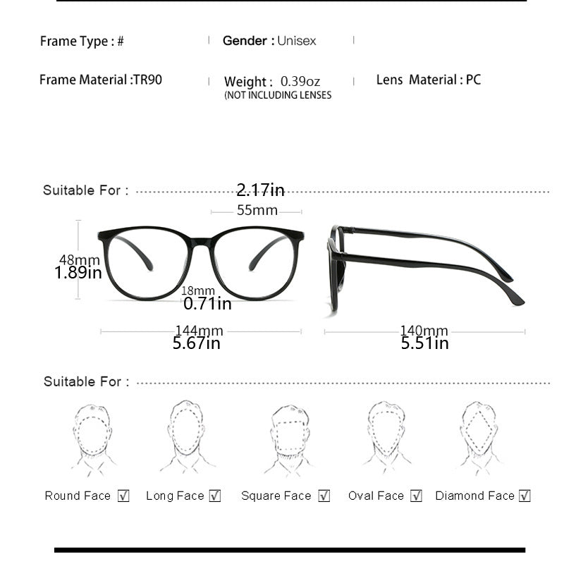 Oversized Light Blocking Glasses for Women