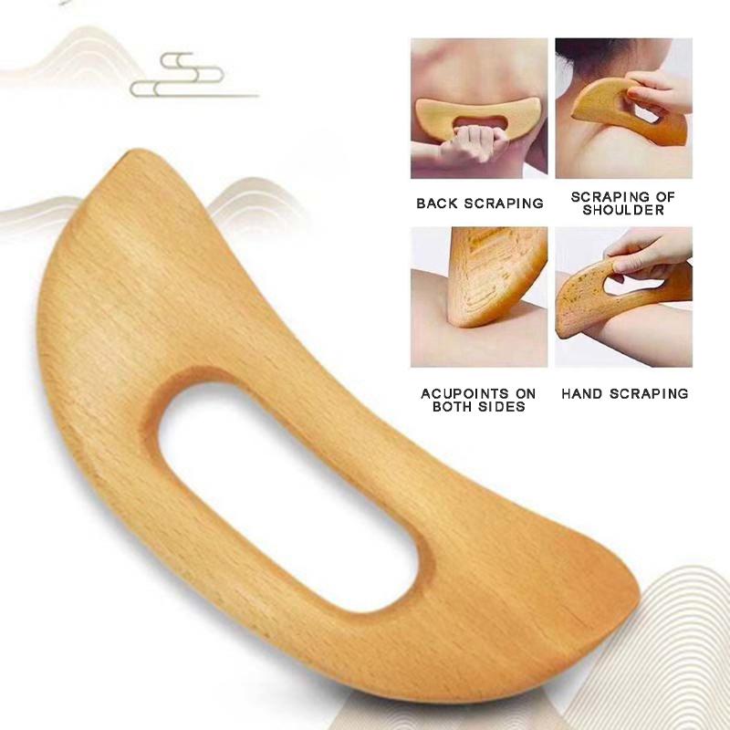 Wooden Gua Sha Tool Scraping Board for Massage Therapy