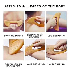Wooden Gua Sha Tool Scraping Board for Massage Therapy