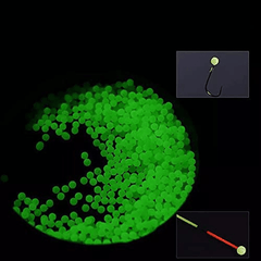 Glowing Green Fishing Beads 100pcs Enhance Visibility for Lures and Accessories