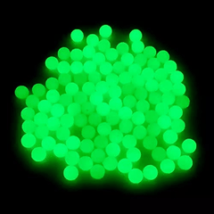 Glowing Green Fishing Beads 100pcs Enhance Visibility for Lures and Accessories