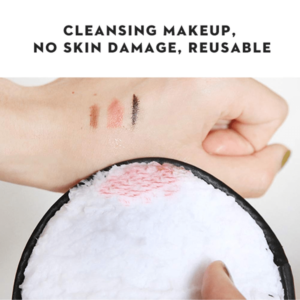 3PCS Reusable Makeup Remover Pads Soft Facial Cleaning Towels