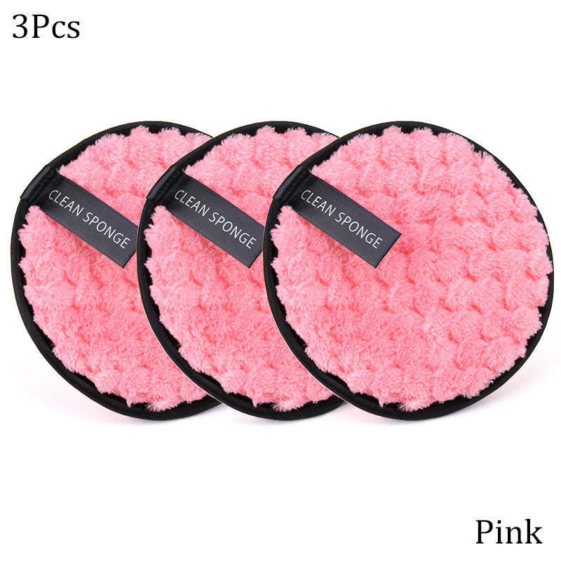 3PCS Reusable Makeup Remover Pads Soft Facial Cleaning Towels