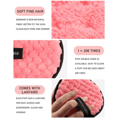 3PCS Reusable Makeup Remover Pads Soft Facial Cleaning Towels