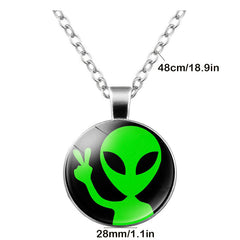 Creative Alien Gesture Time Gem Keychain Pendant