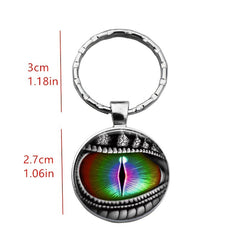 Dragon Eye Time Gemstone Keychain