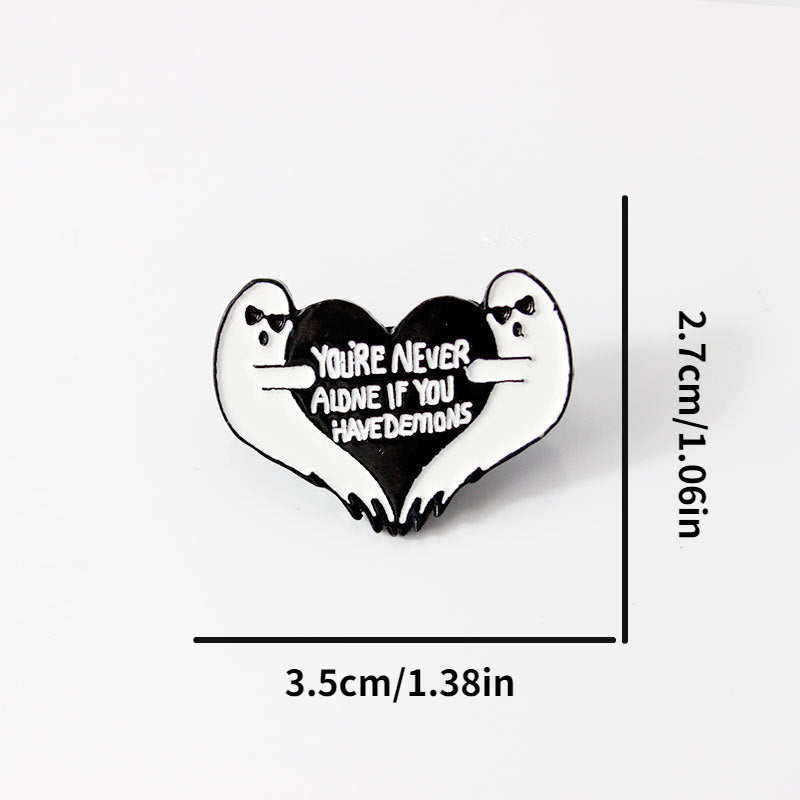 Creative Pop Enamel Pin Lapel Badges Brooch Funny Jewelry