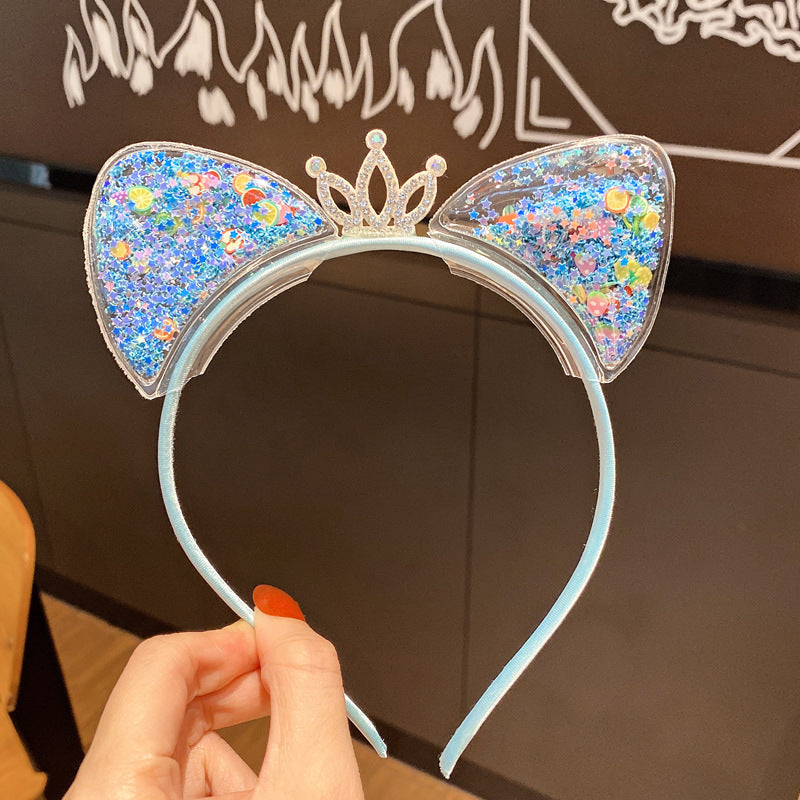 Cat Ears Crown Headband Hair Band for Costume Performance