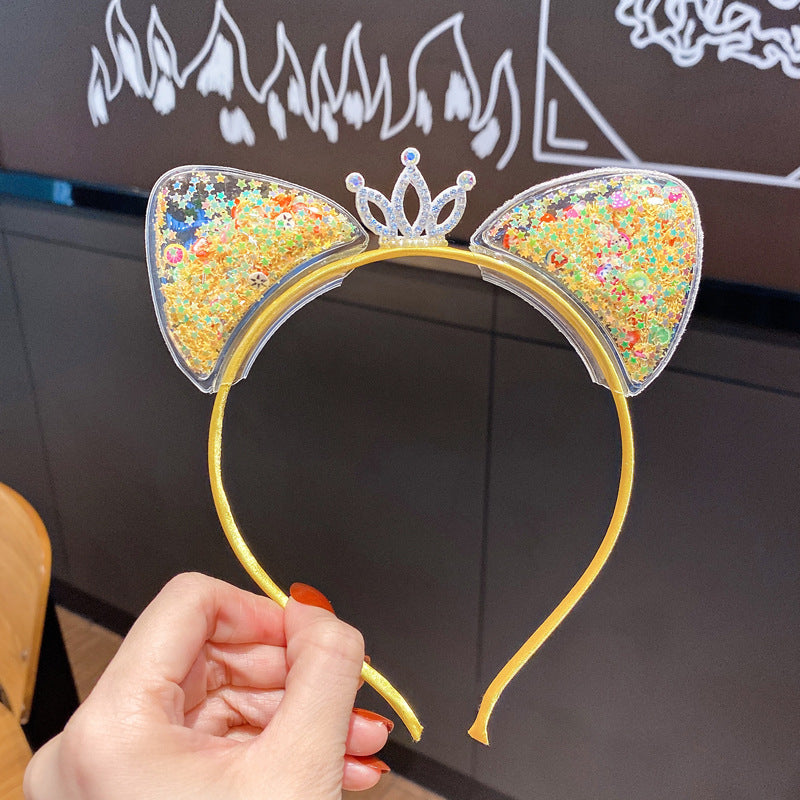 Cat Ears Crown Headband Hair Band for Costume Performance