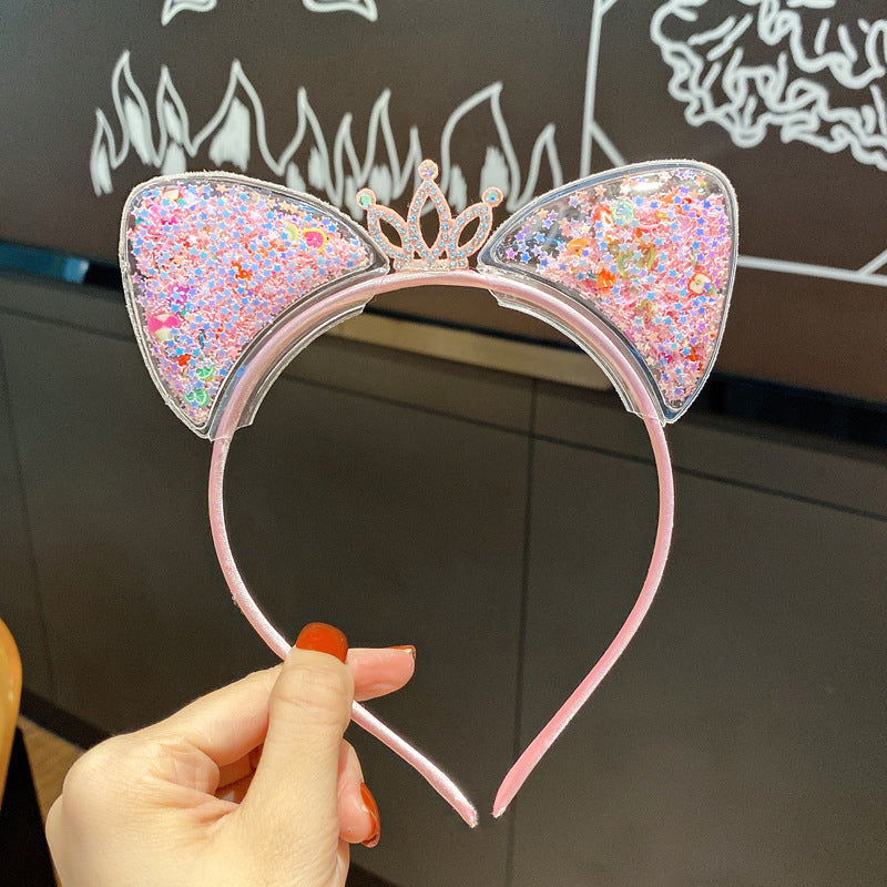 Cat Ears Crown Headband Hair Band for Costume Performance
