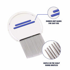 Stainless Steel Lice & Dog Comb for Easy Removal of Lice & Tangles
