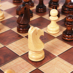 3 in 1 Chess Checkers Backgammon Set Wooden Classic Chess Pieces Board Case
