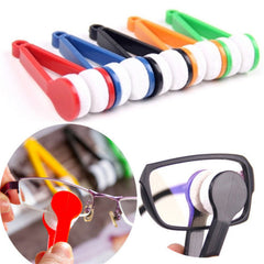 5pcs Eyeglass Cleaner Soft Brush Carrying Glasses Cleaning Brush Microfiber