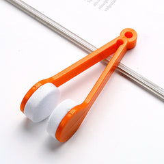 5pcs Eyeglass Cleaner Soft Brush Carrying Glasses Cleaning Brush Microfiber