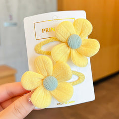 2pcs Baby Girls Flower Hair Clips Hair Pins Accessories