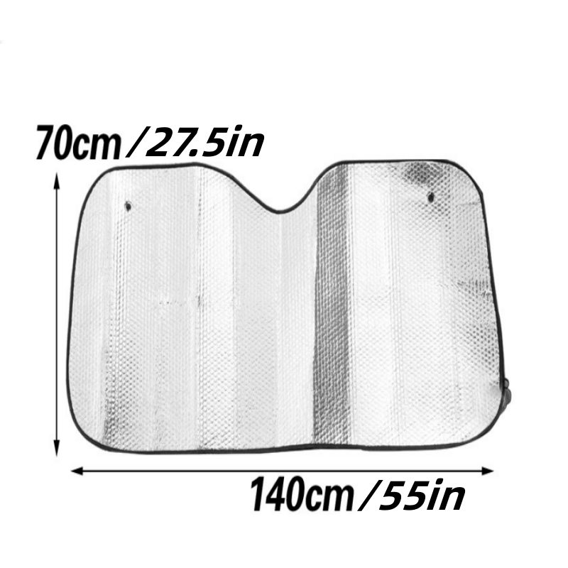 Car Double Sided Bubble Aluminum Foil Insulation Sun Blocking Curtain