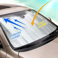 Car Double Sided Bubble Aluminum Foil Insulation Sun Blocking Curtain