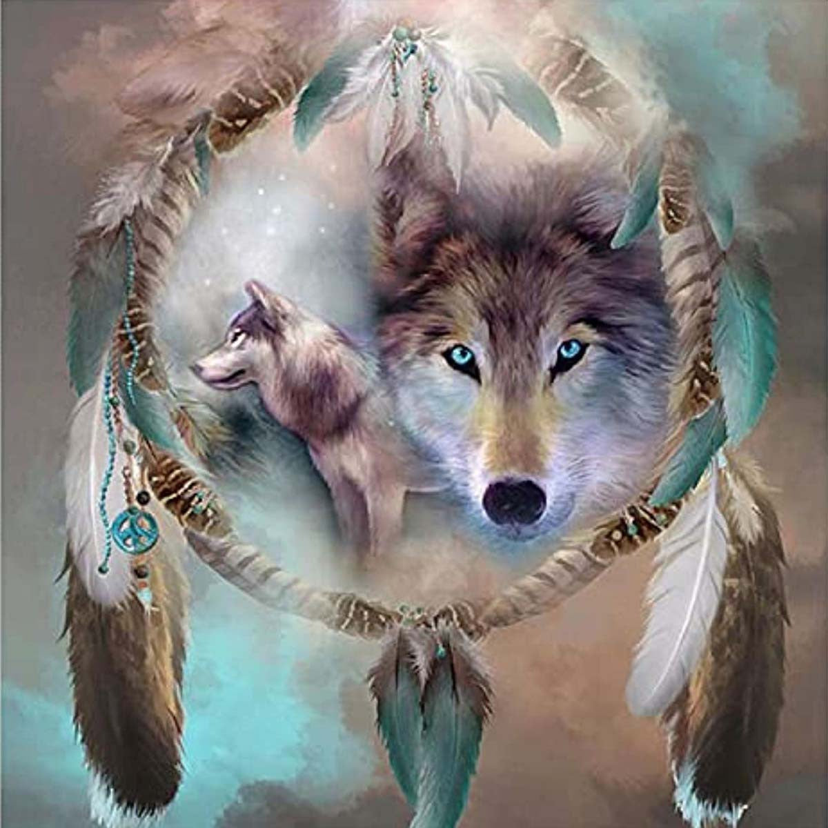 Wolf 5D Diamond Painting Kit for Adults 30x30cm