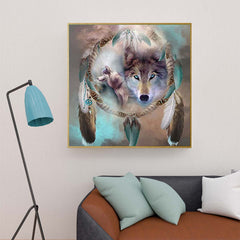 Wolf 5D Diamond Painting Kit for Adults 30x30cm
