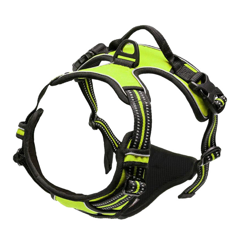 Reflective Dog Chest Strap Adjustable Pull Resistant Pet Vest