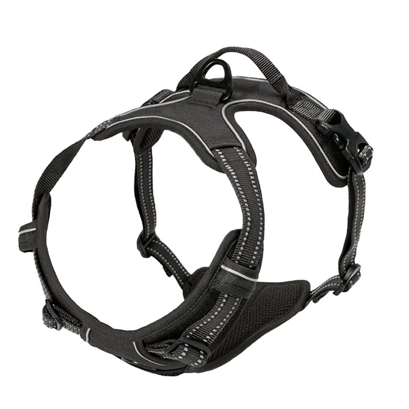 Reflective Dog Chest Strap Adjustable Pull Resistant Pet Vest