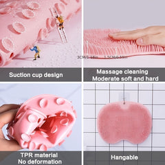 Non Slip Shower Foot Scrubber Massager with Exfoliation Cushion