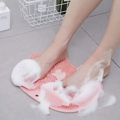 Non Slip Shower Foot Scrubber Massager with Exfoliation Cushion