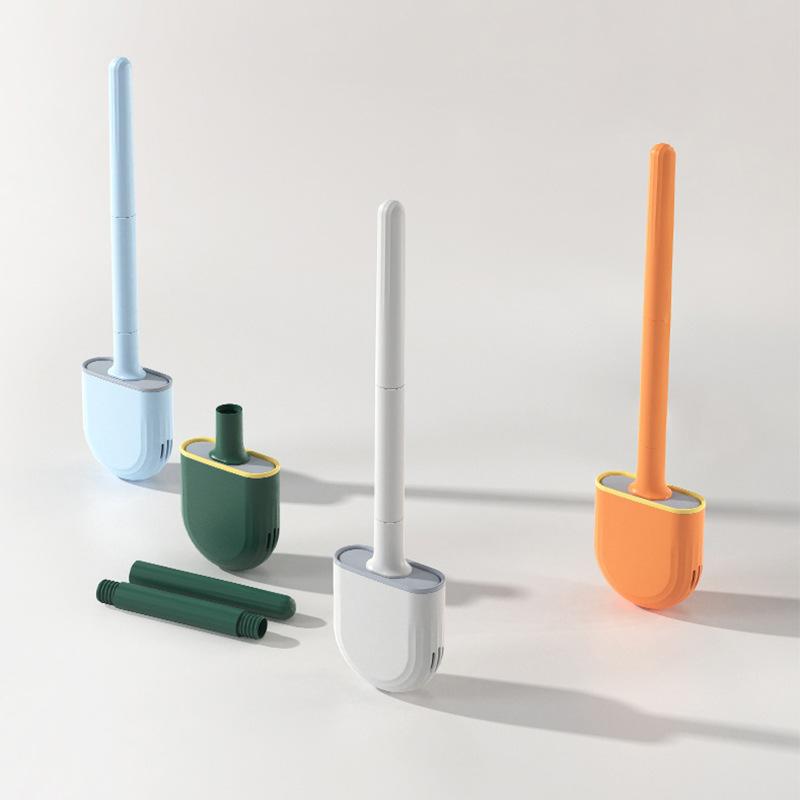 Detachable Rubber Toilet Brush - Easy Cleaning