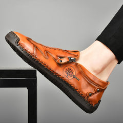 Men's Zipper Loafer Shoes Assorted Colors