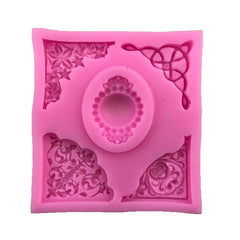 1pc Silicone Baking Mold Lace Embossing DIY Fondant Cake Mold