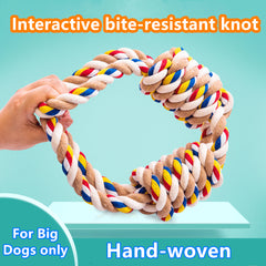 Large Dog Cotton Rope Toy Interactive Molar Toy