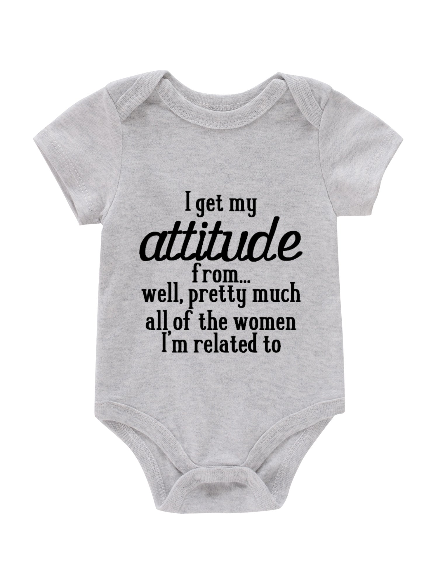 Newborn Infant Romper I GET MY ATTITUDE Bodysuit