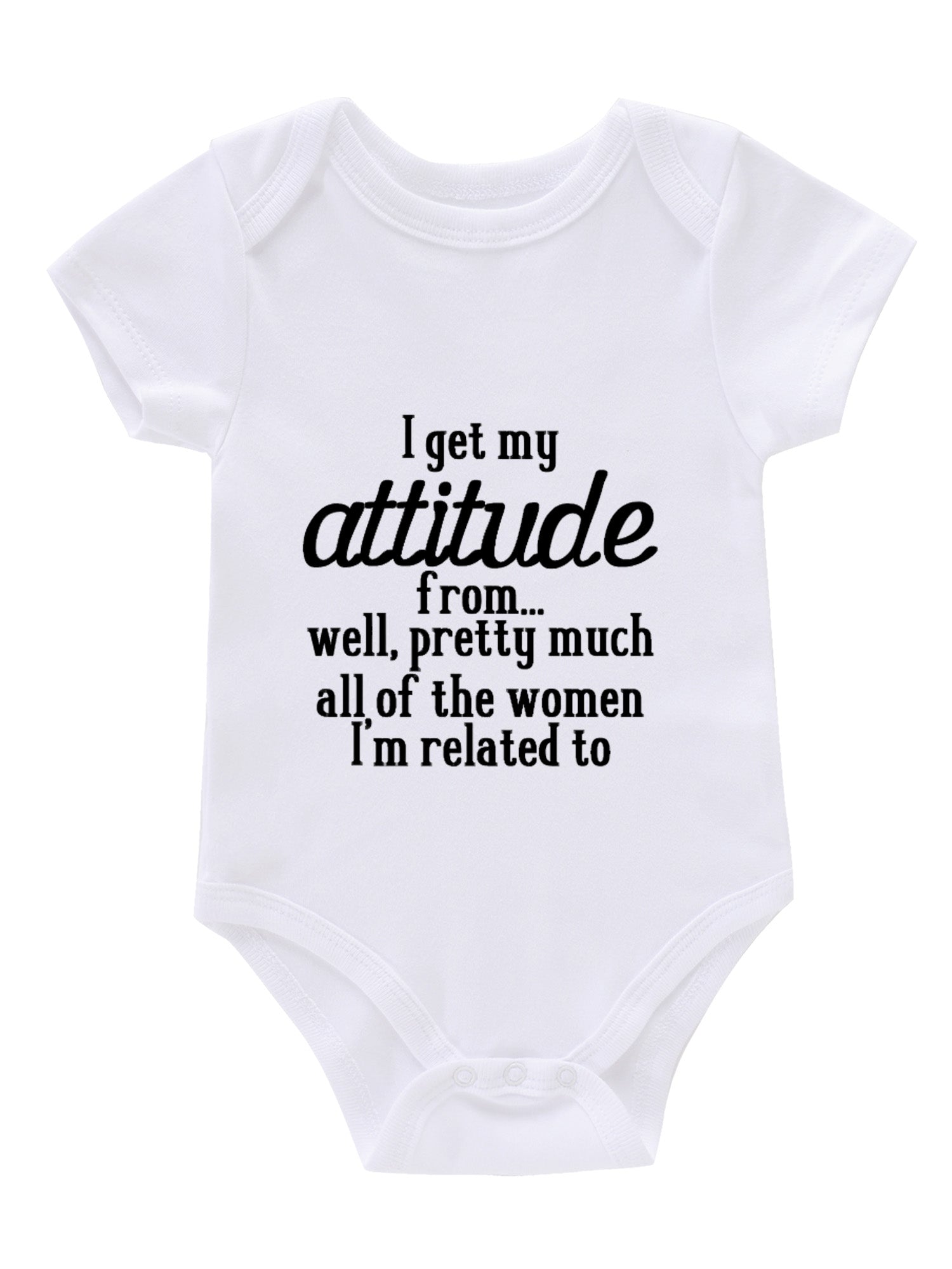 Newborn Infant Romper I GET MY ATTITUDE Bodysuit